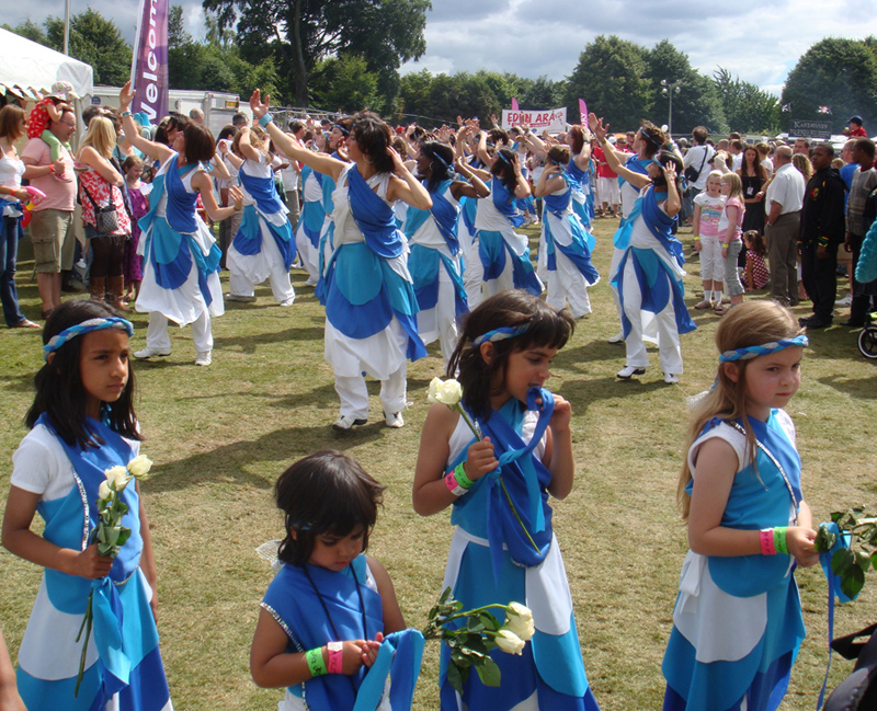 children leading the parade